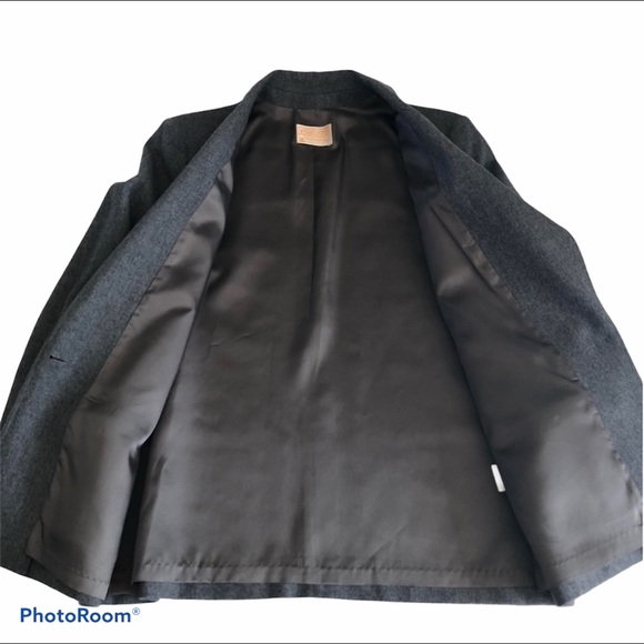 Pendleton Classic Gray 100% Wool Blazer Size 6 - Picture 6 of 8